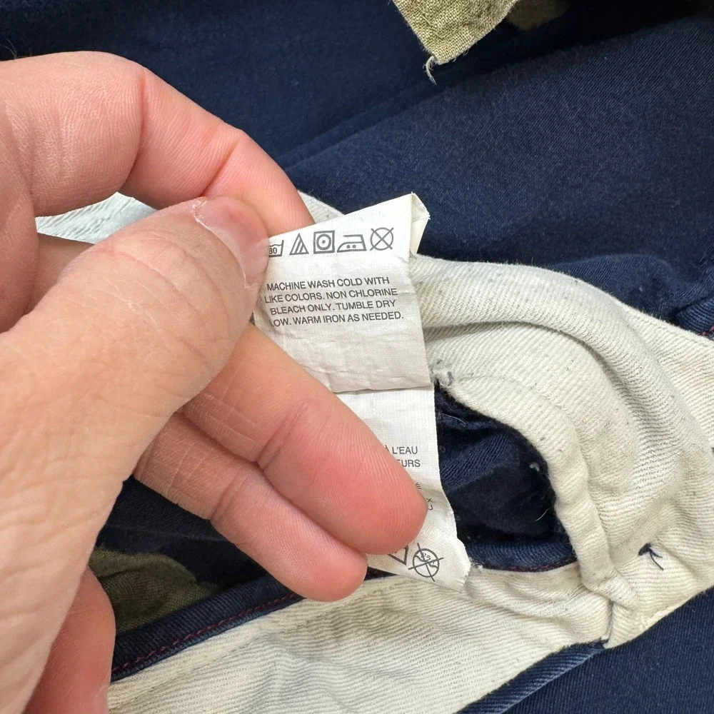 J Crew 484 Pants Mens 33x30 Navy Blue Preppy Classic Workwear